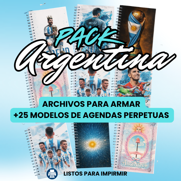 PACK ARGENTINA - AGENDA PERPETUA IMPRIMIBLE